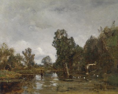 Scene from the Vienna Prater (Krieau) by Emil Jakob Schindler